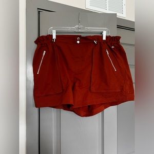 Calia Polyester Burnt Orange Shorts